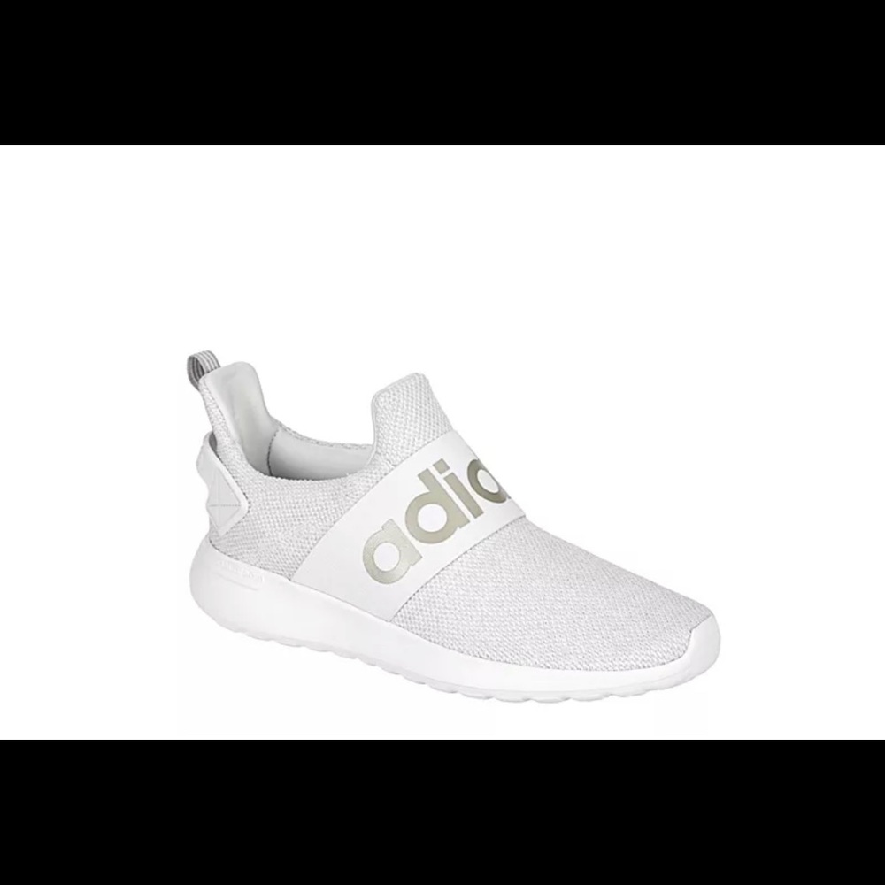 ADIDAS WOMENS LITE RACER ADAPT SLIP ON SNEAKER - WHITE 8 1/2